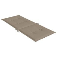 Vidaxl Blazine za vrtne stole 6 kosov taupe 120x50x3 cm blago