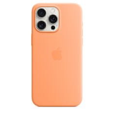 Apple iPhone 15 Pro Max ovitek, silikonski, z MagSafe, Oragne Sorbet (MT1W3ZM/A)