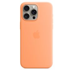 Apple iPhone 15 Pro Max ovitek, silikonski, z MagSafe, Oragne Sorbet (MT1W3ZM/A)
