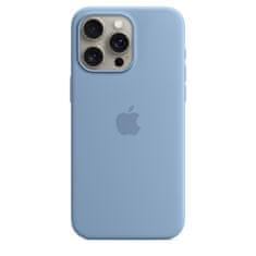 Apple iPhone 15 Pro Max ovitek, silikonski, z MagSafe, Winter Blue (MT1Y3ZM/A)