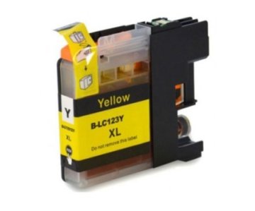 Toner123 Kompatibilna kartuša za Brother LC123XL / LC125XL-Y / DCP-J132, J152, J552, J752, J4110 / MFC-J470, J650, J870, J4410, J4510, J4610, J4710, J6520, J6720, J6920 - rumena