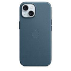 Apple FineWoven ovitek za iPhone 15, z MagSafe, Pacific Blue