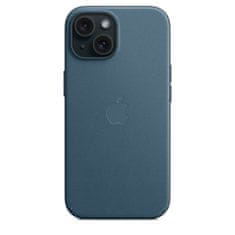 Apple FineWoven ovitek za iPhone 15, z MagSafe, Pacific Blue