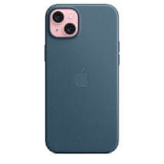 Apple FineWoven ovitek za iPhone 15 Plus, z MagSafe, Pacific Blue