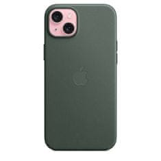 Apple FineWoven ovitek za iPhone 15 Plus, z MagSafe, Evergreen