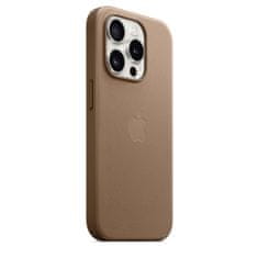 Apple FineWoven ovitek za iPhone 15 Pro, z MagSafe, Taupe
