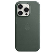 Apple FineWoven ovitek za iPhone 15 Pro, z MagSafe, Evergreen