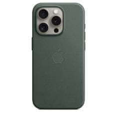 Apple FineWoven ovitek za iPhone 15 Pro, z MagSafe, Evergreen