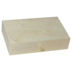 Lesena škatla za zaklepanje s srednjim ključem
