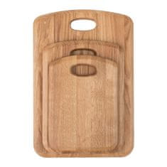 Greatstore Lesena deska za rezanje 28x20 (S) - hrast
