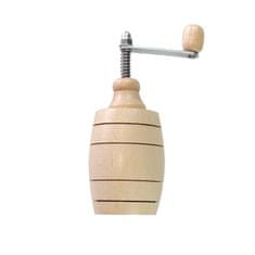 Leseni mlinček za mletje sodov - naravni