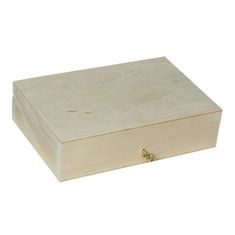 Lesena škatla za zaklepanje z majhnim ključem