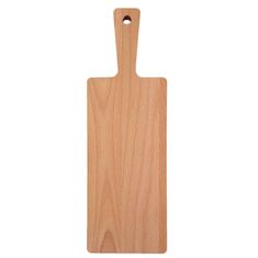 Greatstore Lesena deska za rezanje z ročajem 39,5x13 - bukov les