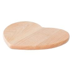 Greatstore Lesena deska Srce 28x28 - Bukev