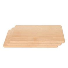 Greatstore 3 lesene deske za rezanje 24x15 majhne - bukev