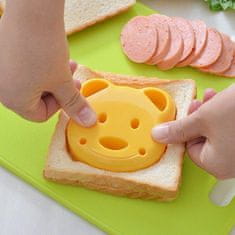 Northix Smešna oblika za sendviče - medvedek 