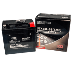 Outdo UTX14L-BS(SMF) akumulator za motor YTX14L-BS+ • 12V 14Ah • DXŠXV: 150x89x148 • CCA 120 A