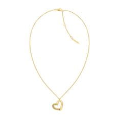 Calvin Klein Pozlačena ogrlica Decent Minimalist Hearts 35000385