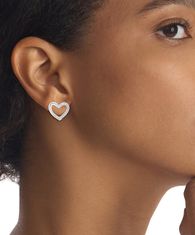 Calvin Klein Očarljivi jekleni uhani Minimalist Hearts 35000390