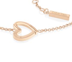 Calvin Klein Nežna bronasta zapestnica s srčkom Minimalist Hearts 35000389