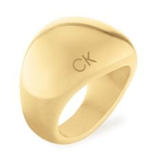Calvin Klein Trden pozlačen prstan Trends 35000441 (Obseg 54 mm)