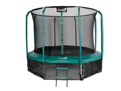 Jumpi 312cm/10FT Maxy Comfort zeleni vrtni trampolin z notranjo mrežo