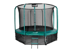 Jumpi 312cm/10FT Maxy Comfort zeleni vrtni trampolin z notranjo mrežo