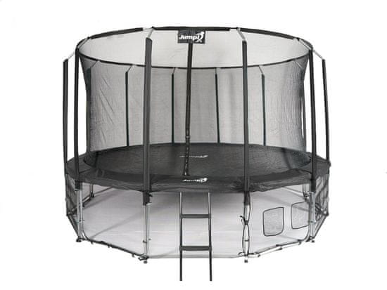 Jumpi 487cm/16FT Maxy Comfort vrtni trampolin črne barve z notranjo mrežo