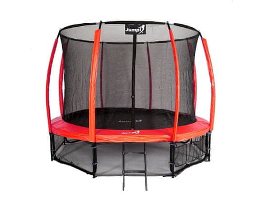 Greatstore Jumpi 312cm/10FT Maxy Comfort Plus rdeči vrtni trampolin z notranjo mrežo