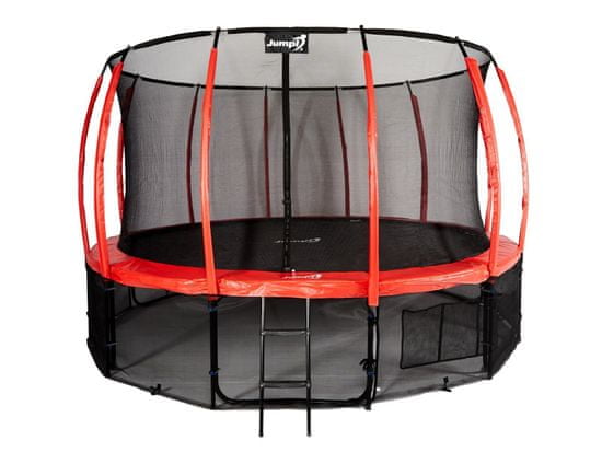 Jumpi 487cm/16FT Maxy Comfort Plus Rdeči vrtni trampolin z notranjo mrežo