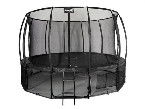Jumpi 435cm/14FT Maxy Comfort Plus črni vrtni trampolin z notranjo mrežo