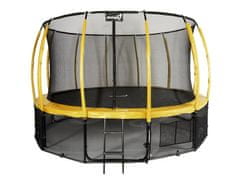 Jumpi 435cm/14FT Maxy Comfort Plus Rumeni vrtni trampolin z notranjo mrežo