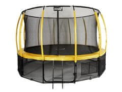Greatstore Jumpi 487cm/16FT Maxy Comfort Plus Rumeni vrtni trampolin z notranjo mrežo