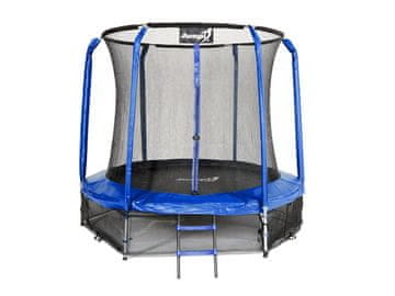 Greatstore Jumpi 252cm/8FT Maxy Comfort Modri vrtni trampolin z notranjo mrežo