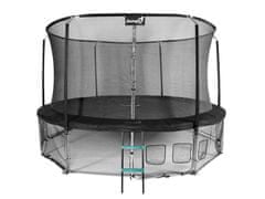 Jumpi 435cm/14FT Maxy Comfort vrtni trampolin črne barve z notranjo mrežo