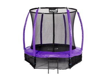 Greatstore Jumpi 252cm/8FT Maxy Comfort Plus Purple vrtni trampolin z notranjo mrežo