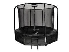Greatstore Jumpi 312cm/10FT Maxy Comfort vrtni trampolin črne barve z notranjo mrežo