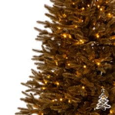 Božično drevo Gold Edition smreka LED 220 cm