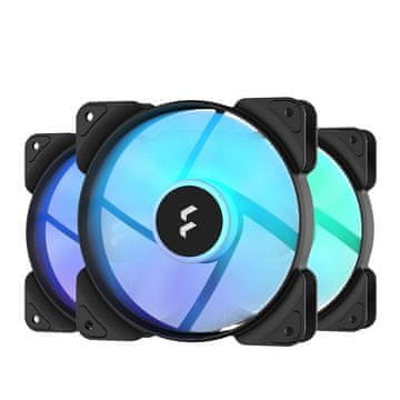 Fractal Design Aspect 12 RGB PWM Črni okvir 3-pack
