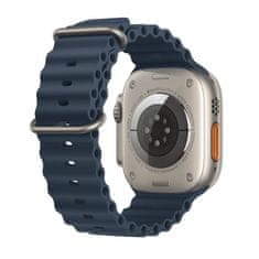 Apple Watch Ultra 2 GPS+Cellular pametna ura, 49 mm, ohišje Titanium, pašček Blue Ocean (MREG3BS/A)