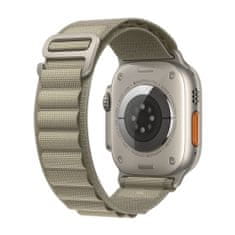 Apple Watch Ultra 2 GPS+Cellular pametna ura, 49 mm, ohišje Titanium, pašček Olive Alpine Loop Large (MRF03BS/A)