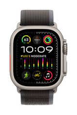 Apple Watch Ultra 2 GPS+Cellular pametna ura, 49 mm, ohišje Titanium, pašček S/M, Blue/Black Trail Loop (MRF53BS/A)