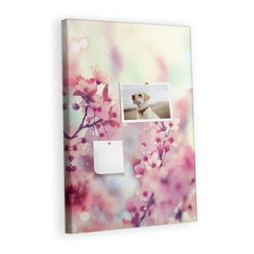 tulup.si Plutovinasta tabla Pomladne rože Lesene zatiči