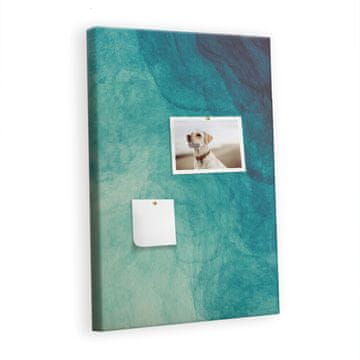 tulup.si Plošča iz plute Morska abstrakcija Kovinski zatiči