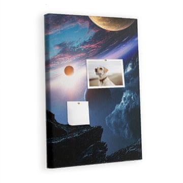 tulup.si Plošča iz plute Vesoljska galaksija Kovinski zatiči