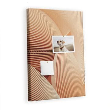 tulup.si Plošča iz plute Minimalistični vzorec Lesene zatiči