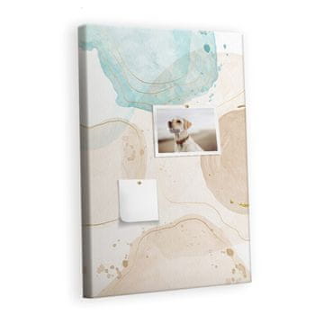 tulup.si Plošča iz plute Pastelne točke Lesene zatiči