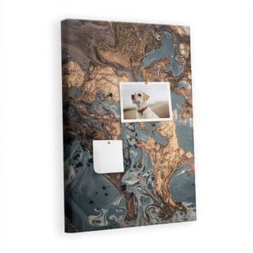 tulup.si Plošča iz plute Marmor Kovinski zatiči