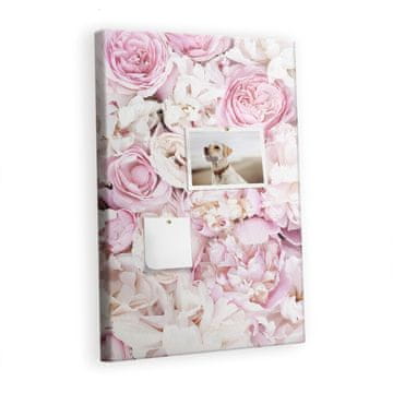 tulup.si Plošča iz plute Rože rože Kovinski zatiči