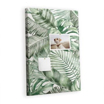 tulup.si Plošča iz plute Listi akvarela Barvne zatiči